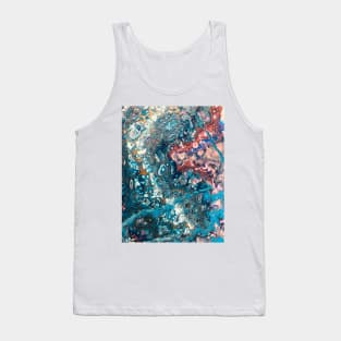 Multicolor festival pouring abstract paint Tank Top